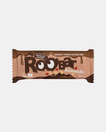 Barre d'amandes enrobées de chocolat, Bio 30 Gr | 16 Box – Roobar