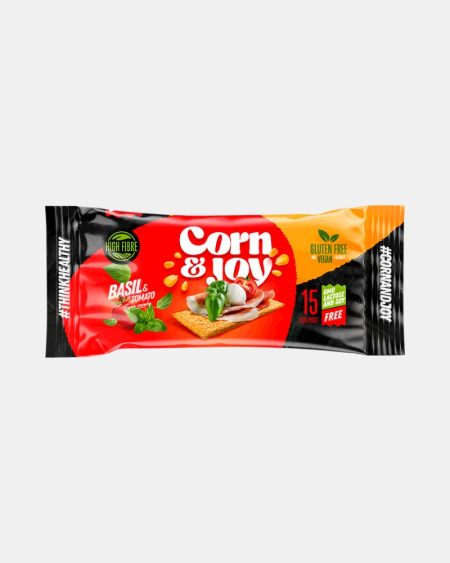 CrackerBread Basil & tomato Mini 20 Gr | 22 Box - Corn & Joy