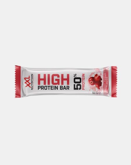 High Protein Bar  Berry Yogurt 50% de protéines 50 Gr  |  20 Box - XXL Nutrition
