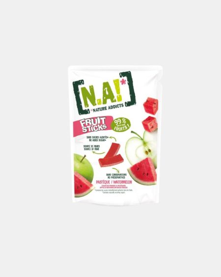 Gommes Fruit Sticks Sans Sucres Ajoutés  35g - Pastéque / Watermellon | 30 Box – Nature Addicts