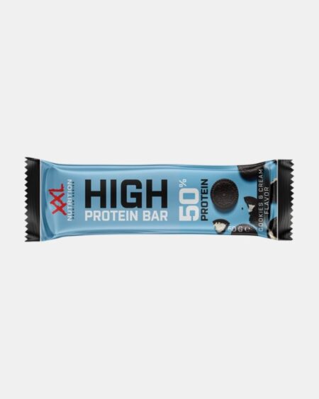 Barre Protéinée High Protein Bar 2.0 – Cookies & Cream – 50 Gr | 20 Box - XXL Nutrition